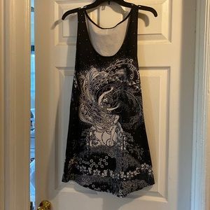 Black and White Sweet April Blackmilk Clothing Tank Dress